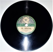 Unknown Artist - Il Bacio - F312 - *ANTIQUE RARITY!* - 5⅜ Tiny Shellac Record