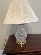 3x Royal Doulton lead crystal lamps