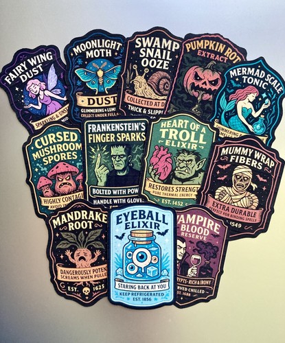 Potion bottle labels - bottle,