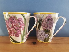 2 Pretty Floral China Mugs By