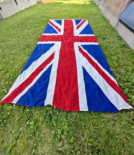 Huge ww2 union jack sewn - huge,