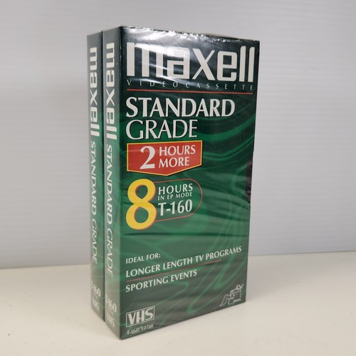 Maxell 160 vhs blank video - t-160,