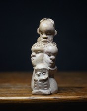 Vintage Carved Stone Totem