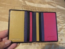 Golunski multi coloured leather multi card holder - unisex