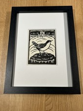 ‘Dipper’- Framed Woodcut