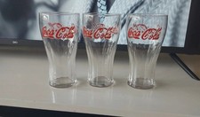 I Have 5 Half Pint Glasses with Red Coca Cola Branding Brand New