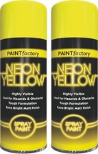 2 x Fluorescent Neon Yellow