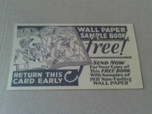 Rare 1931 postcard - rare,
