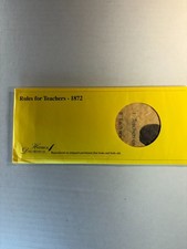 Rules For Teachers 1872