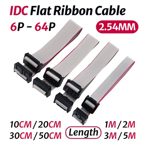 Idc pin flat ribbon - flat, cable