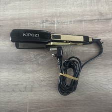 Kipozi HS 139 Professional Hair Straightener - Black Wide Plate