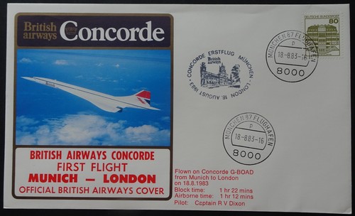 Concorde first flight cover - concorde,