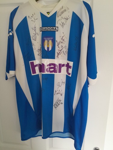 Signed colchester united shirt - colchester,