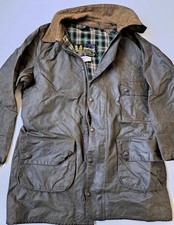 Barbour wax solway Green Country Coat Jacket hunting fishing L England