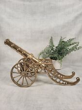 X Large Brass field Cannon Ornament Vintage Fire 17in prop desk weight display