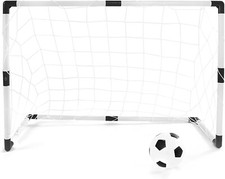 Kids Football Goal Set 90cm Garden Outdoor Training Ball Family Fun Game Gift
