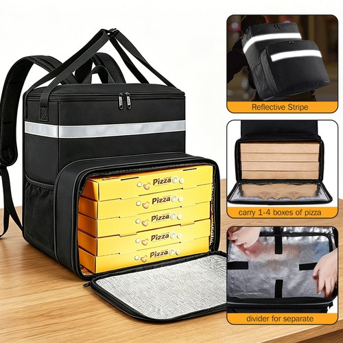 Food delivery backpack large - food,