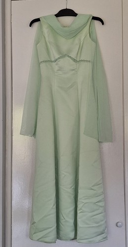 Womens romantica green satin - green,