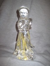 PAST TIMES GOLD GLASS ANGEL boxed.