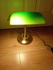 Brass Bankers Desk Lamp 13inch