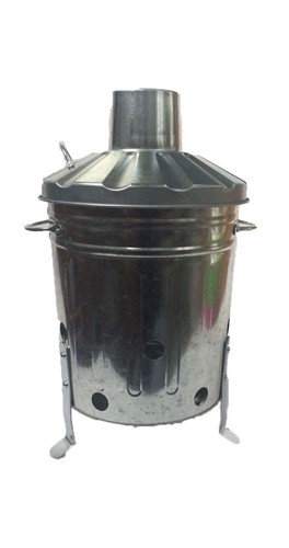 Galvanised metal incinerators - metal,