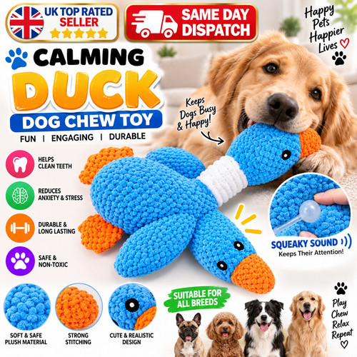 Pet dog chew toys calming - toys, duck