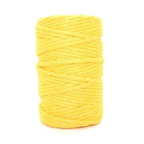 Premium yellow macrame cord - yellow,