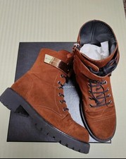 Giuseppe Zanotti Sequoia Brown Combat Boots UK4