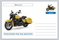 Motorcycles - Harley-Davidson Road King Special 2023 Souvenir Postcard mint