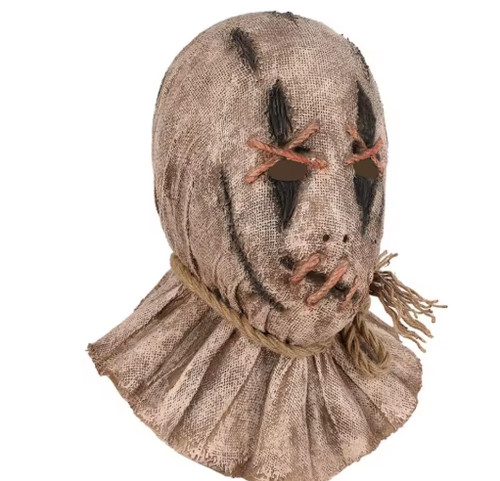 Scarecrow mask latex - scarecrow, burlap
