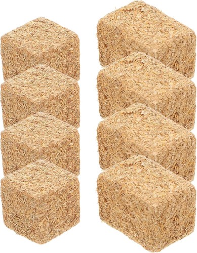8pcs mini hay bales - mini,