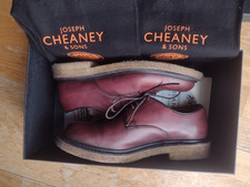 TOAST X Cheaney ladies derby shoes, oxblood leather upper, crepe sole, UK5,