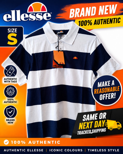 Ellesse striped polo - ellesse,