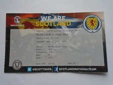 Scotland v England 2014 Football International Ticket