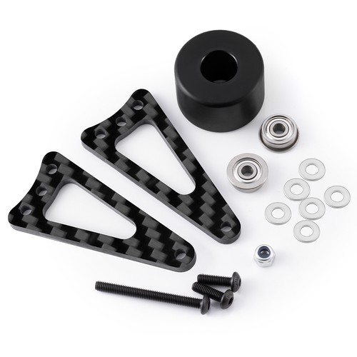 Carbon fiber wheelie bar - carbon,