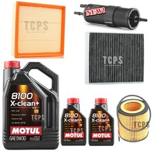 FOR BMW M2 F87 15-21 FULL SERVICE KIT 7 LITRES MOTUL 5W30 & AIR OIL FUEL POLLEN