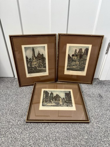 Antique 1900s framed signed - antique,