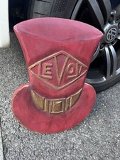 Levoy Hats Painted Wooden Advertising Sign 