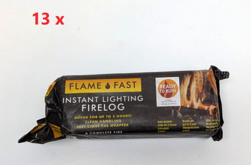 Flamefast fire logs smokeless - fire,