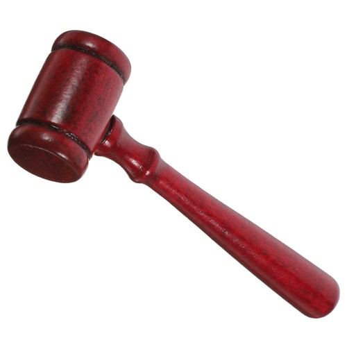 Wooden auction gavel - wooden, judge
