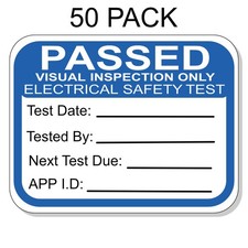 VISUAL PAT  Test Stickers 50