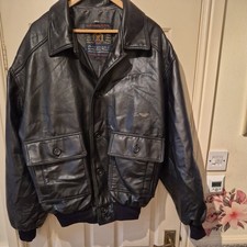 Vintage Leather Bomber Jacket