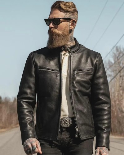 Black café racer - black,