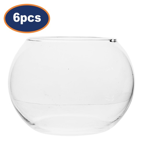 Clear glass bowl vase - clear,