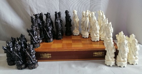 Large oriental chess pieces - oriental,