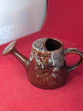 Vintage Kernewek Pottery Brown Watering Can / Vase