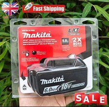 Genuine Makita 6ah 18v Power Tool Battery BL1860BX2 18V Li-lon Battery-black UK