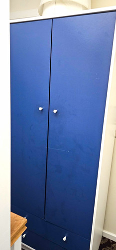Blue white 2 door - &,