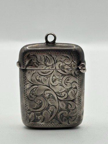 Antique sterling silver vesta - sterling,