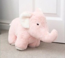 Large Pink Elephant Doorstop